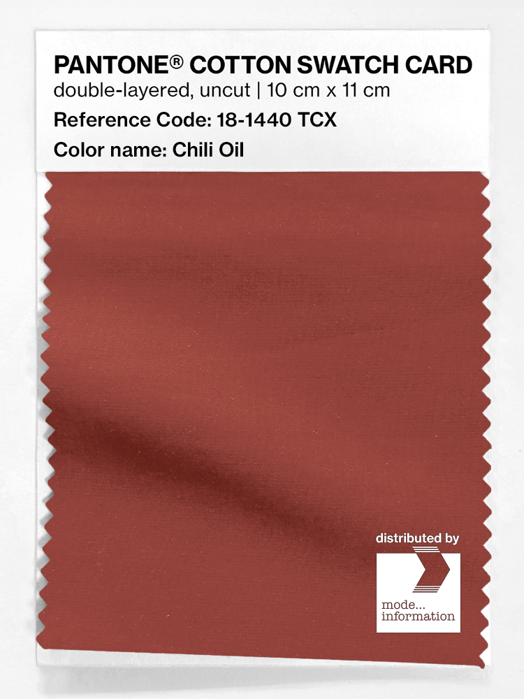 Artikelbild 1 des Artikels “PANTONE® COTTON SWATCH CARD 18-1440 TCX Chili Oil “