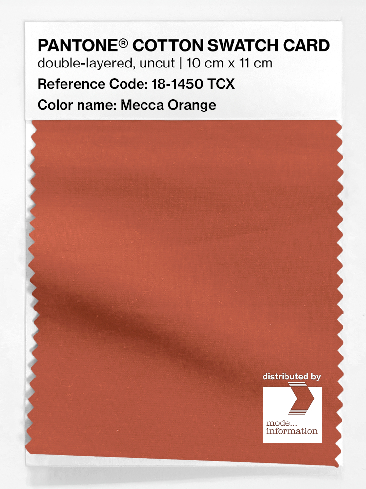 Artikelbild 1 des Artikels “PANTONE® COTTON SWATCH CARD 18-1450 TCX Mecca Orange “