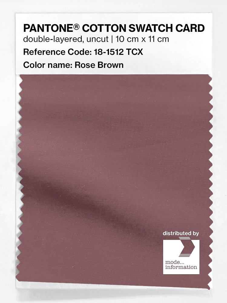Artikelbild 1 des Artikels “PANTONE® COTTON SWATCH CARD 18-1512 TCX Rose Brown “
