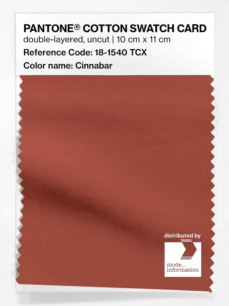 Artikelbild 1 des Artikels “PANTONE® COTTON SWATCH CARD 18-1540 TCX Cinnabar “