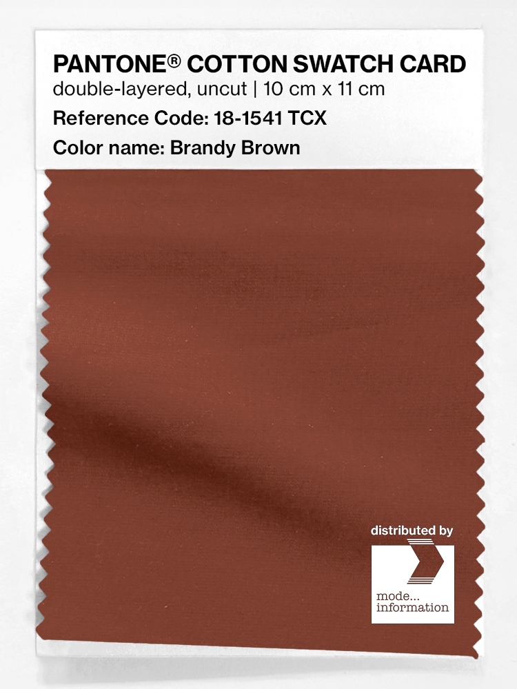 Artikelbild 1 des Artikels “PANTONE® COTTON SWATCH CARD 18-1541 TCX Brandy Brown “