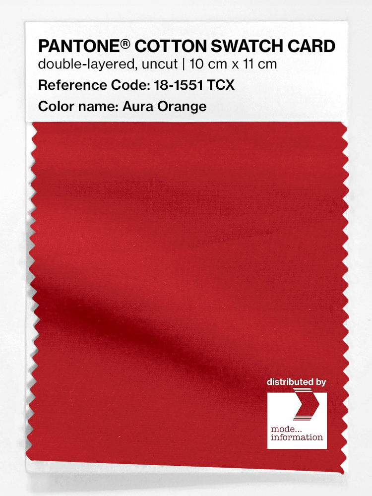 Artikelbild 1 des Artikels “PANTONE® COTTON SWATCH CARD 18-1551 TCX Aura Orange “