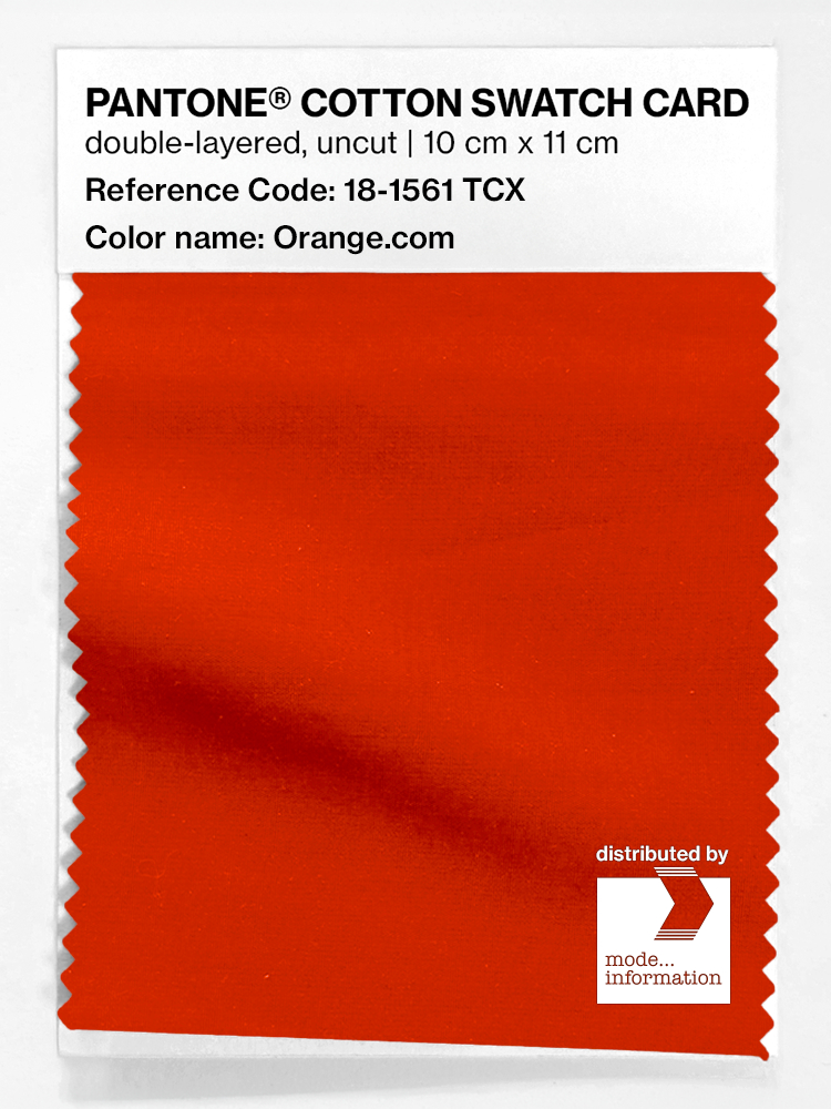Artikelbild 1 des Artikels “PANTONE® COTTON SWATCH CARD 18-1561 TCX Orange.com “