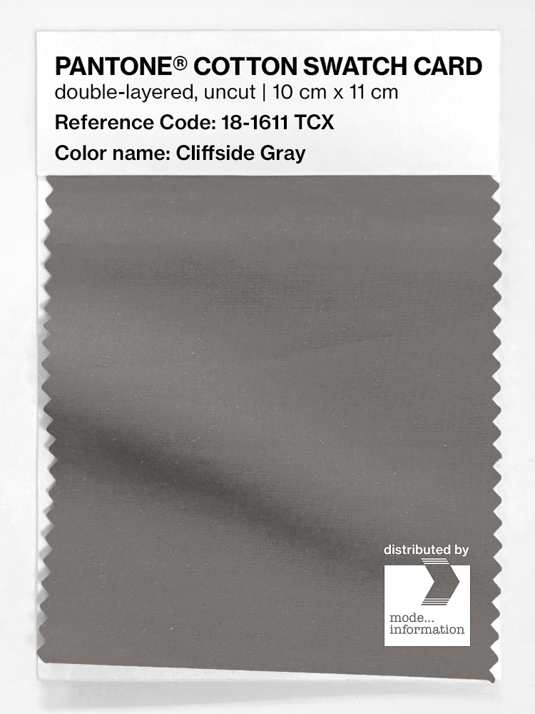 Artikelbild 1 des Artikels “PANTONE® COTTON SWATCH CARD 18-1611 TCX Cliffside Gray “