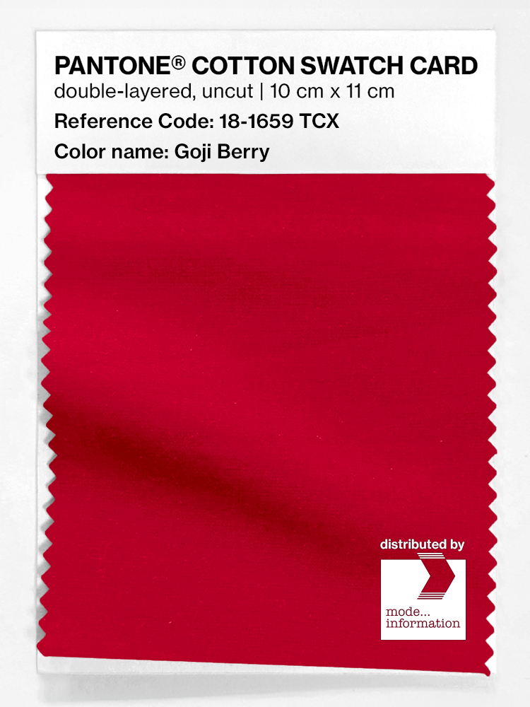 Artikelbild 1 des Artikels “PANTONE® COTTON SWATCH CARD 18-1659 TCX Goji Berry “