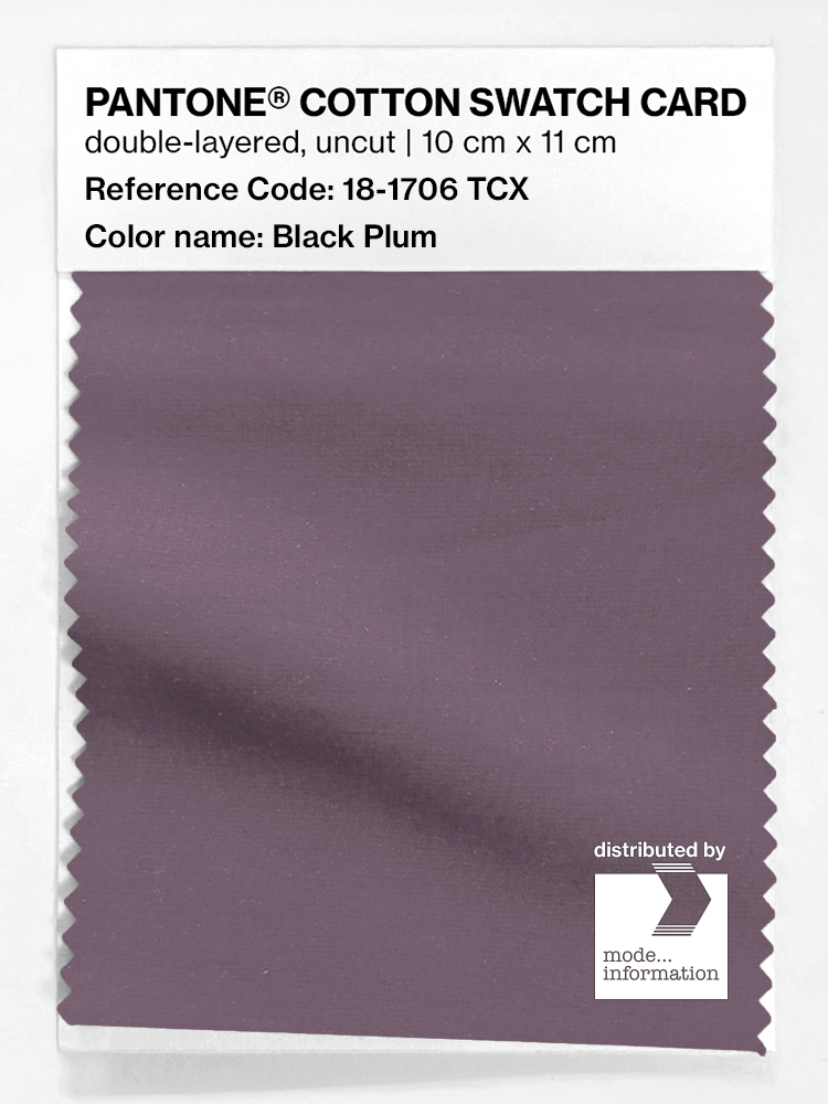 Product image 1 of the product “PANTONE® COTTON SWATCH CARD 18-1706 TCX Black Plum ”