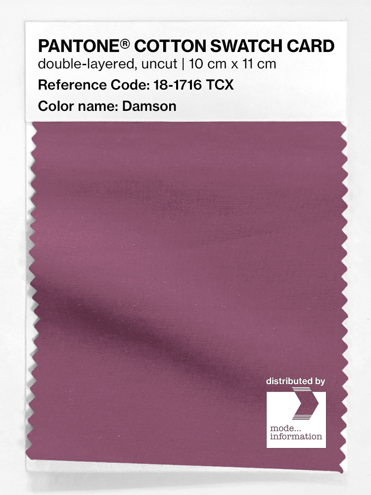 Artikelbild 1 des Artikels “PANTONE® COTTON SWATCH CARD 18-1716 TCX Damson “