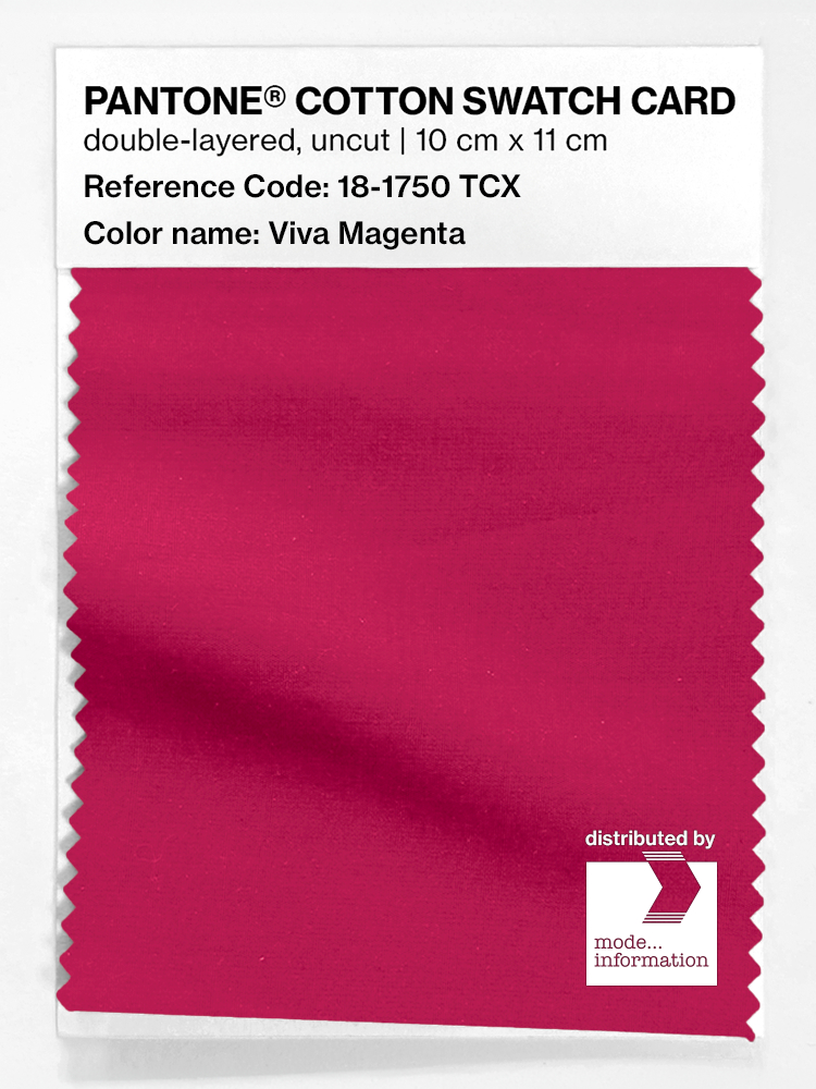 Artikelbild 1 des Artikels “PANTONE® COTTON SWATCH CARD 18-1750 TCX Viva Magenta “