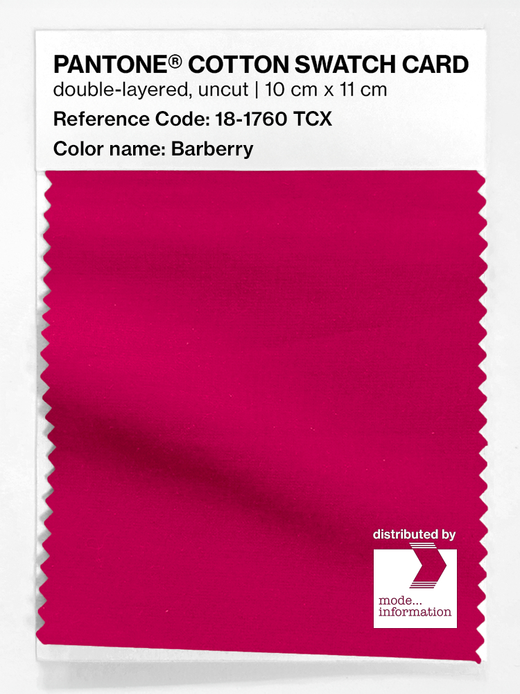 Artikelbild 1 des Artikels “PANTONE® COTTON SWATCH CARD 18-1760 TCX Barberry “