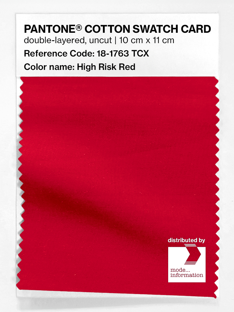 Artikelbild 1 des Artikels “PANTONE® COTTON SWATCH CARD 18-1763 TCX High Risk Red “