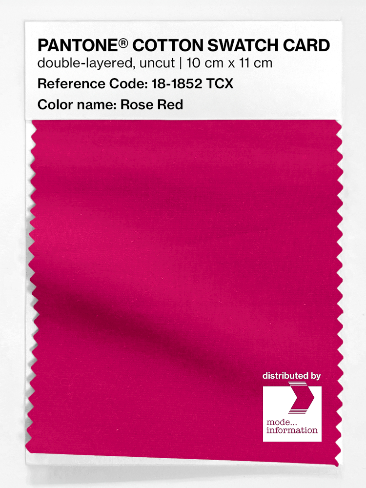 Artikelbild 1 des Artikels “PANTONE® COTTON SWATCH CARD 18-1852 TCX Rose Red “