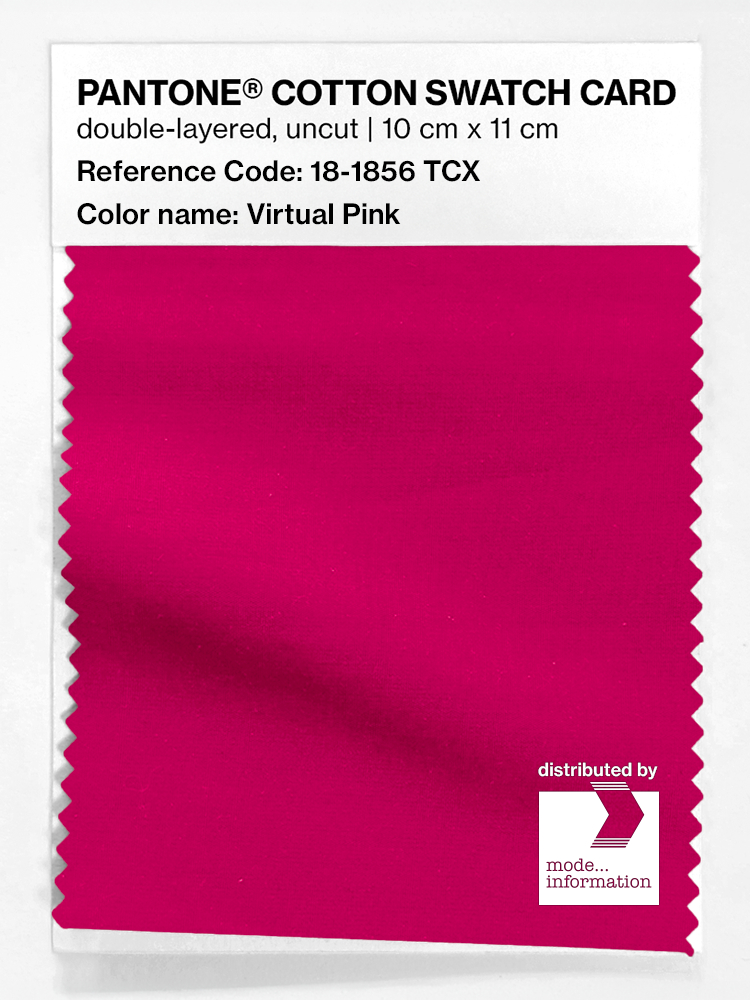 Product image 1 of the product “PANTONE® COTTON SWATCH CARD 18-1856 TCX Virtual Pink ”
