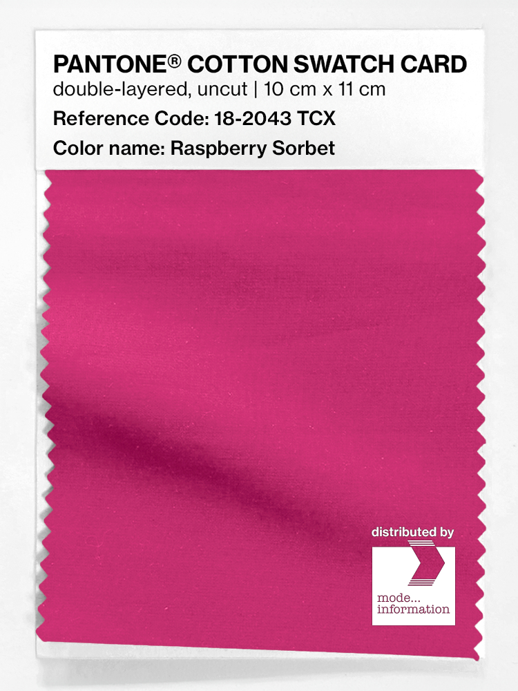 Artikelbild 1 des Artikels “PANTONE® COTTON SWATCH CARD 18-2043 TCX Raspberry Sorbet “