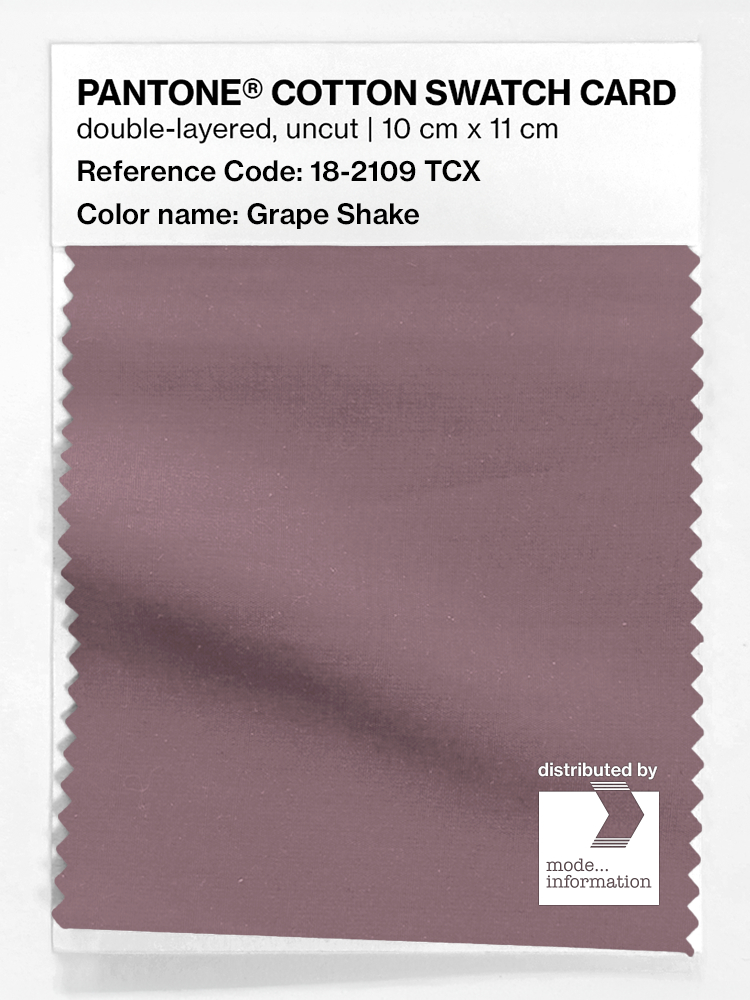 Product image 1 of the product “PANTONE® COTTON SWATCH CARD 18-2109 TCX Grape Shake ”