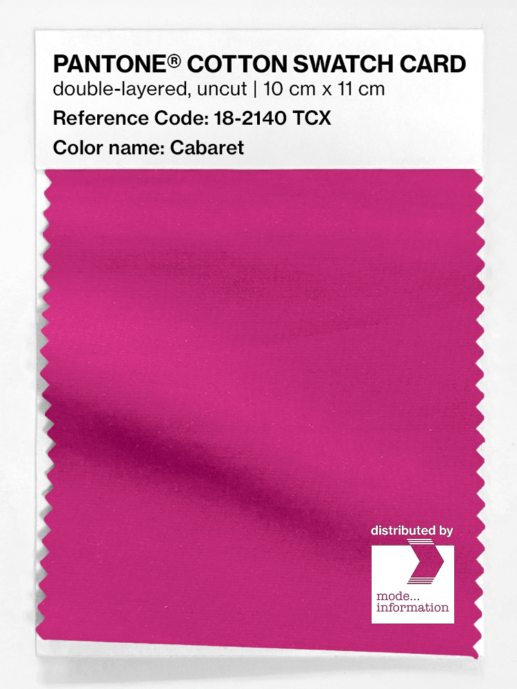 Artikelbild 1 des Artikels “PANTONE® COTTON SWATCH CARD 18-2140 TCX Cabaret “