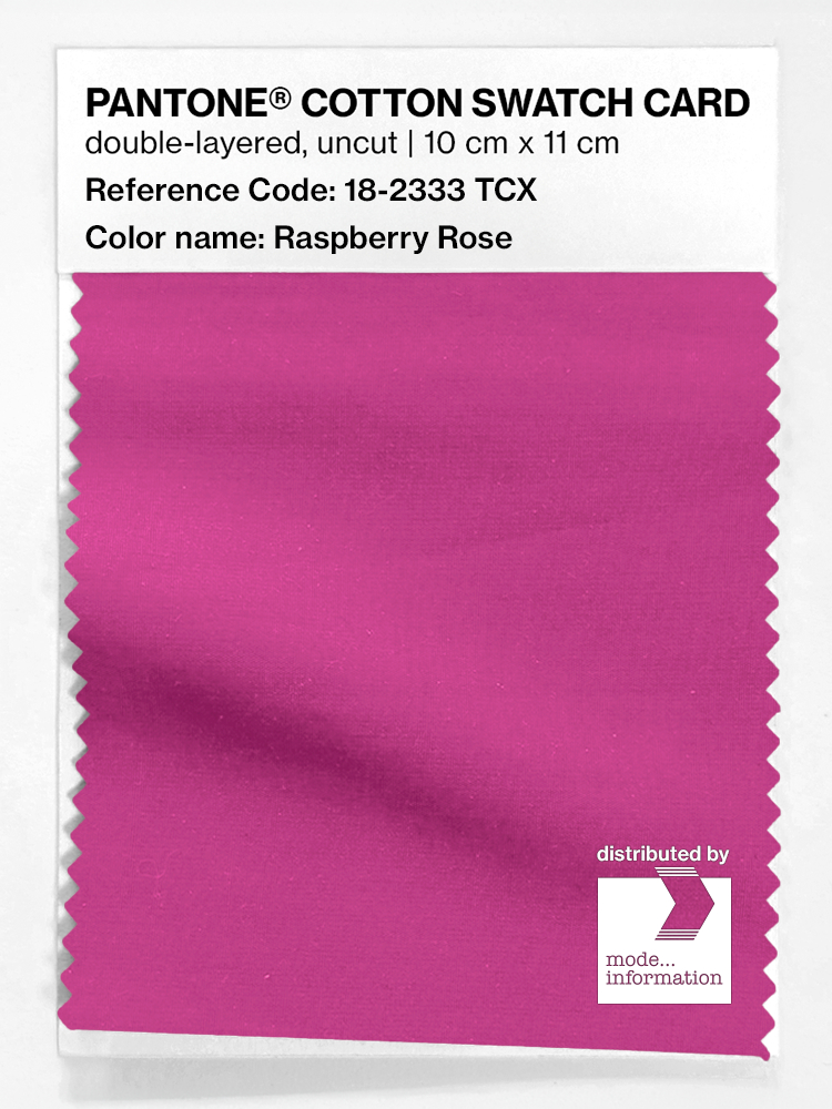 Artikelbild 1 des Artikels “PANTONE® COTTON SWATCH CARD 18-2333 TCX Raspberry Rose “