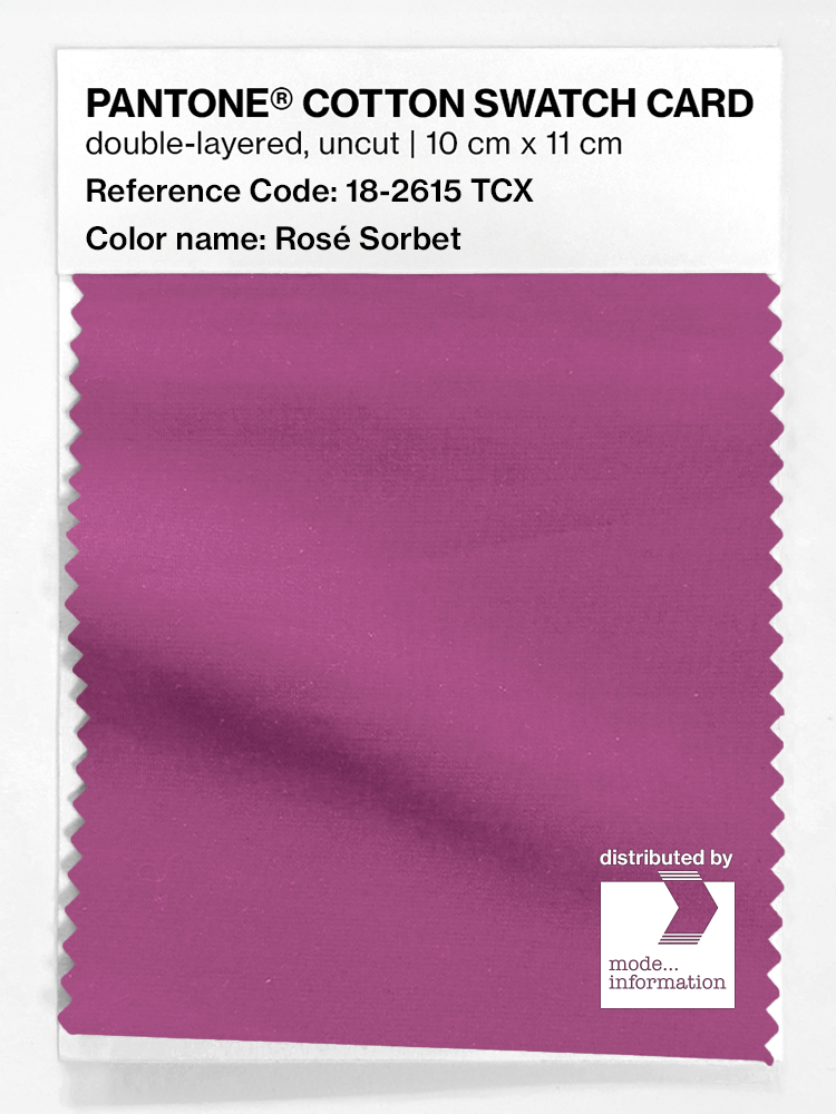 Artikelbild 1 des Artikels “PANTONE® COTTON SWATCH CARD 18-2615 TCX Rosé Sorbet “