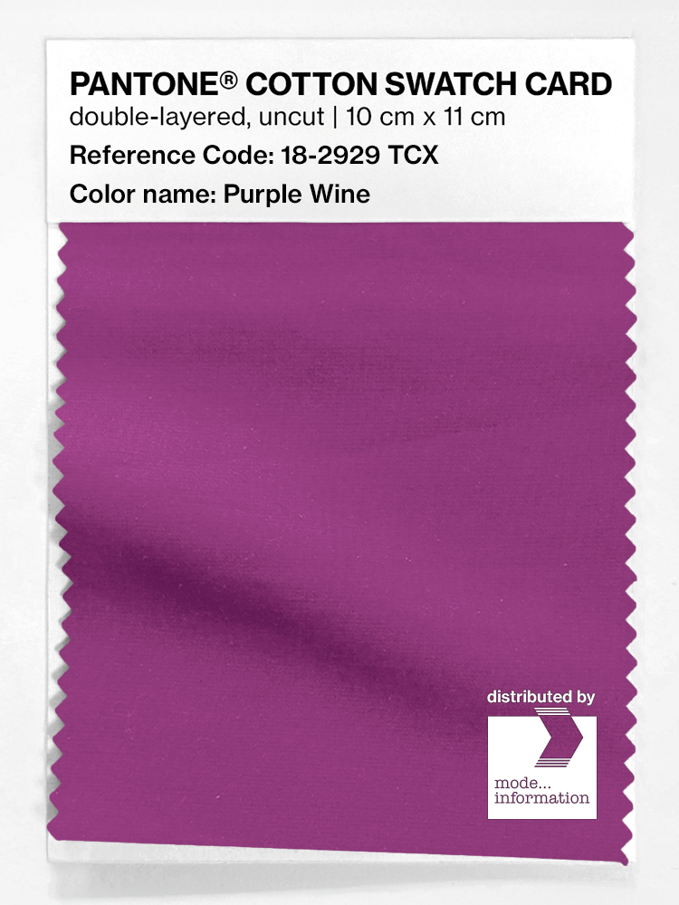 Artikelbild 1 des Artikels “PANTONE® COTTON SWATCH CARD 18-2929 TCX Purple Wine “