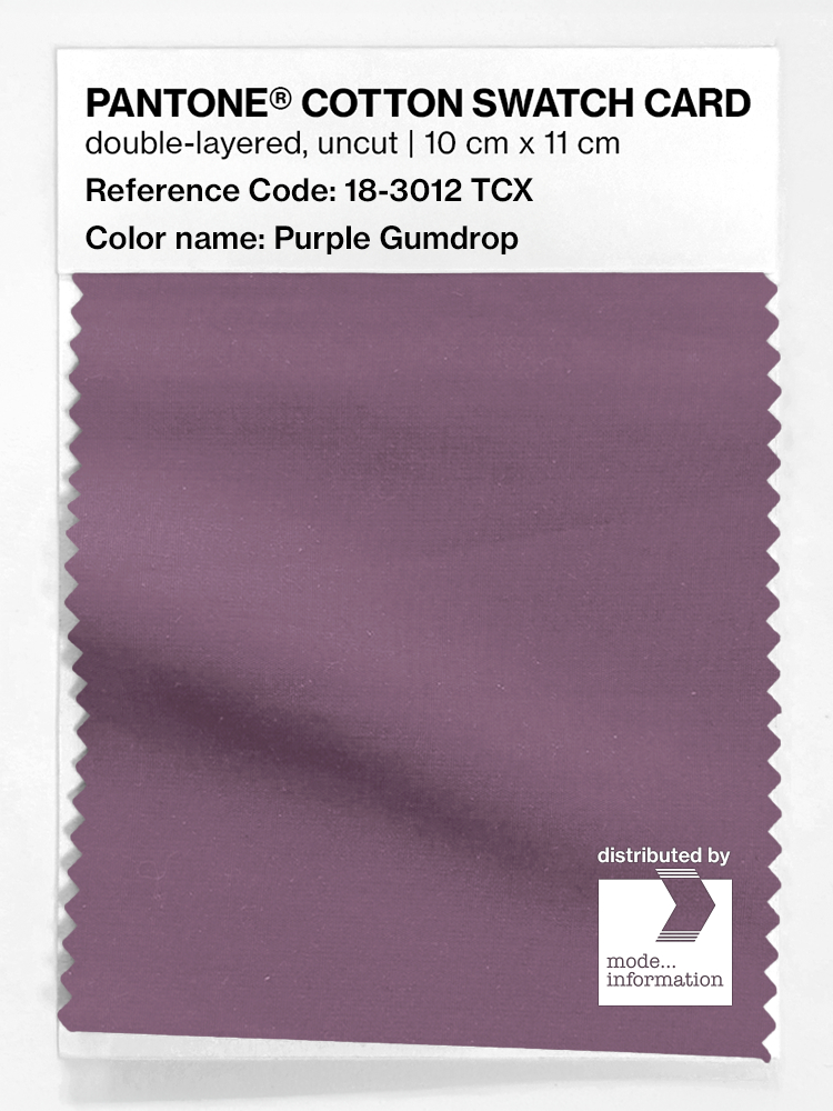 Artikelbild 1 des Artikels “PANTONE® COTTON SWATCH CARD 18-3012 TCX Purple Gumdrop “