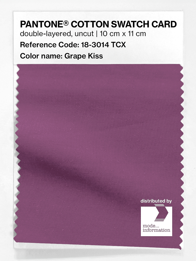 Artikelbild 1 des Artikels “PANTONE® COTTON SWATCH CARD 18-3014 TCX Grape Kiss “
