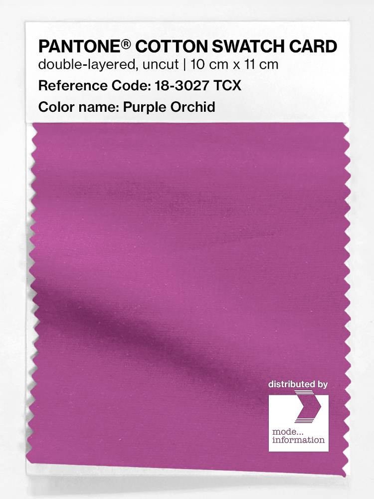 Artikelbild 1 des Artikels “PANTONE® COTTON SWATCH CARD 18-3027 TCX Purple Orchid “
