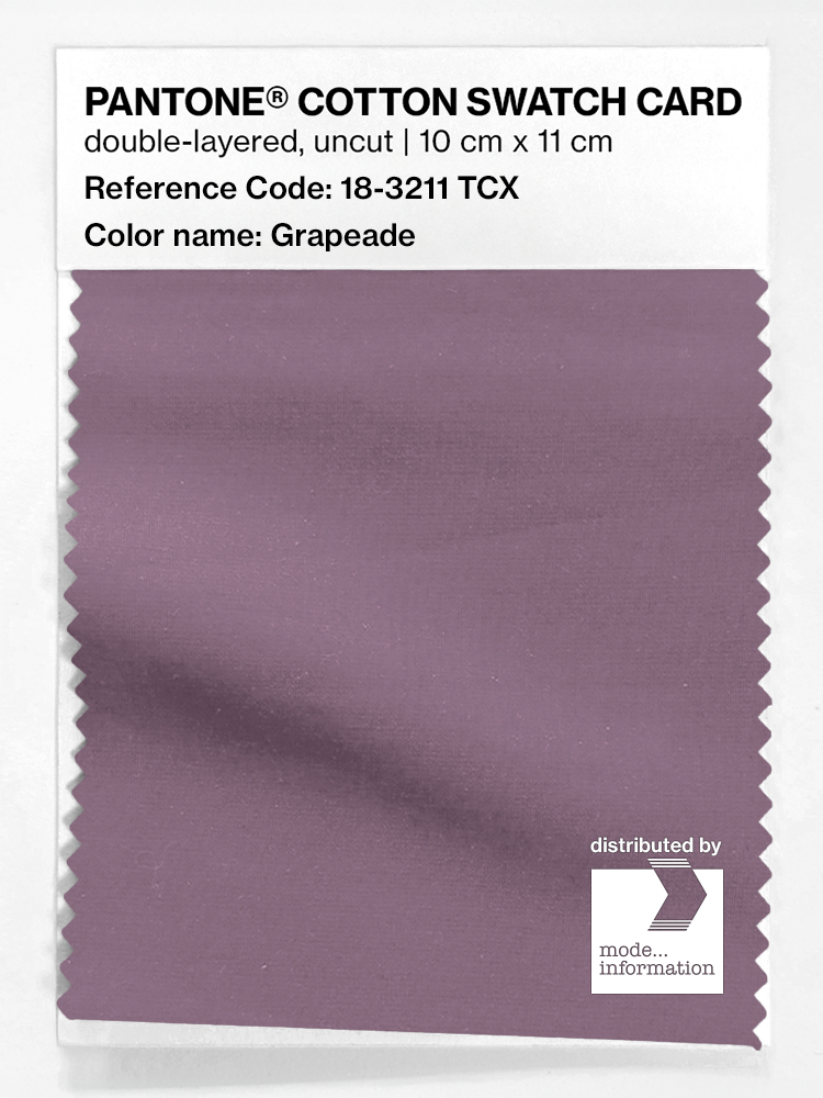 Product image 1 of the product “PANTONE® COTTON SWATCH CARD 18-3211 TCX Grapeade ”