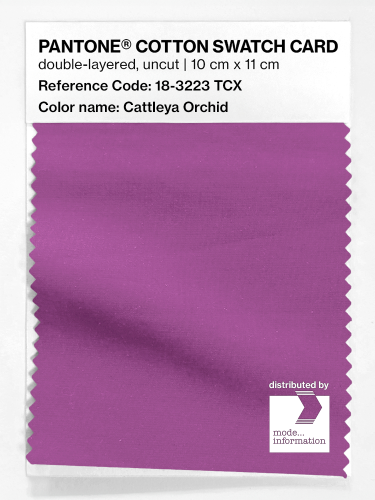 Artikelbild 1 des Artikels “PANTONE® COTTON SWATCH CARD 18-3223 TCX Cattleya Orchid “