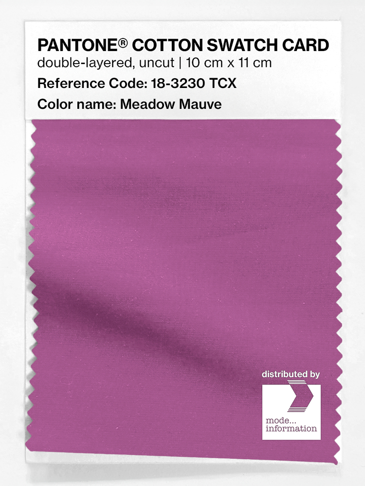 Product image 1 of the product “PANTONE® COTTON SWATCH CARD 18-3230 TCX Meadow Mauve ”