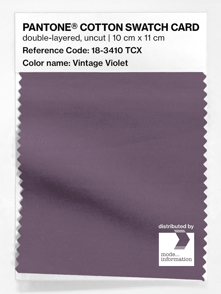 Artikelbild 1 des Artikels “PANTONE® COTTON SWATCH CARD 18-3410 TCX Vintage Violet “