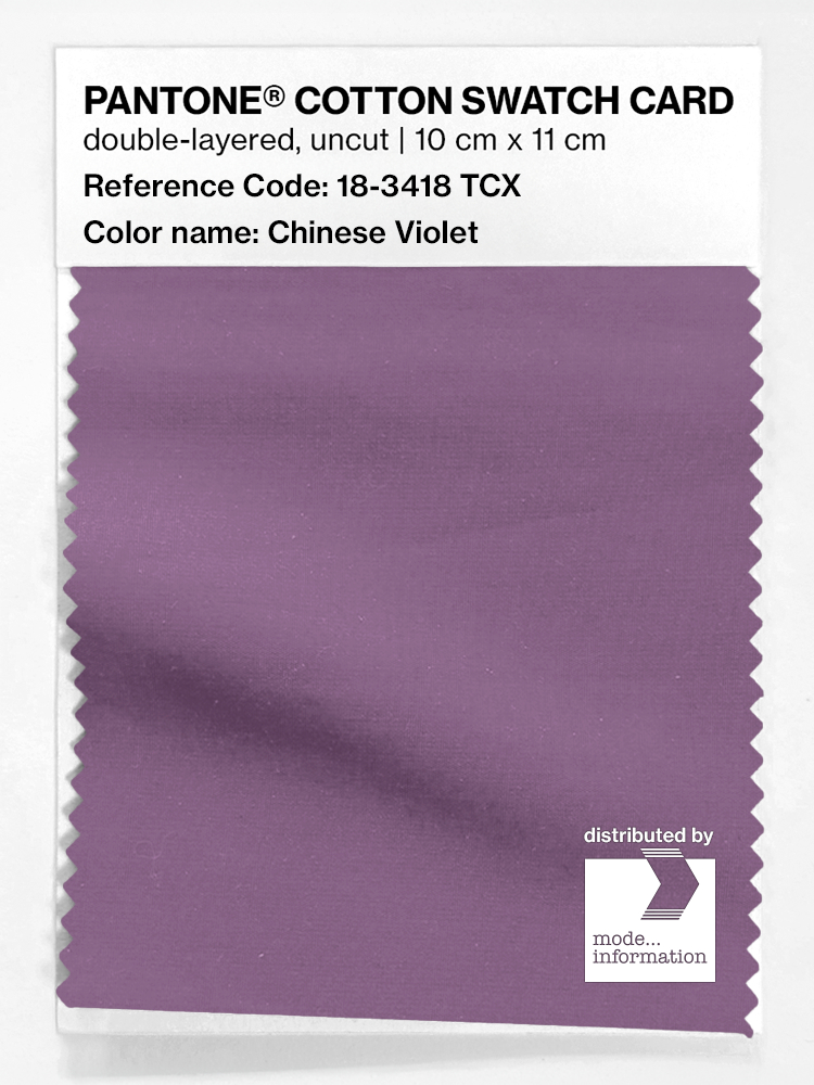 Artikelbild 1 des Artikels “PANTONE® COTTON SWATCH CARD 18-3418 TCX Chinese Violet “