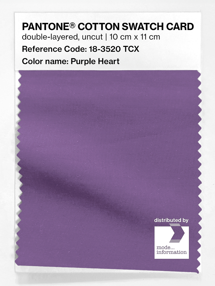 Product image 1 of the product “PANTONE® COTTON SWATCH CARD 18-3520 TCX Purple Heart ”