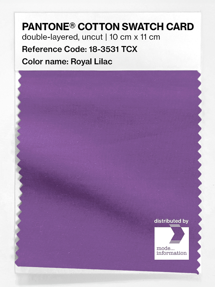 Artikelbild 1 des Artikels “PANTONE® COTTON SWATCH CARD 18-3531 TCX Royal Lilac “