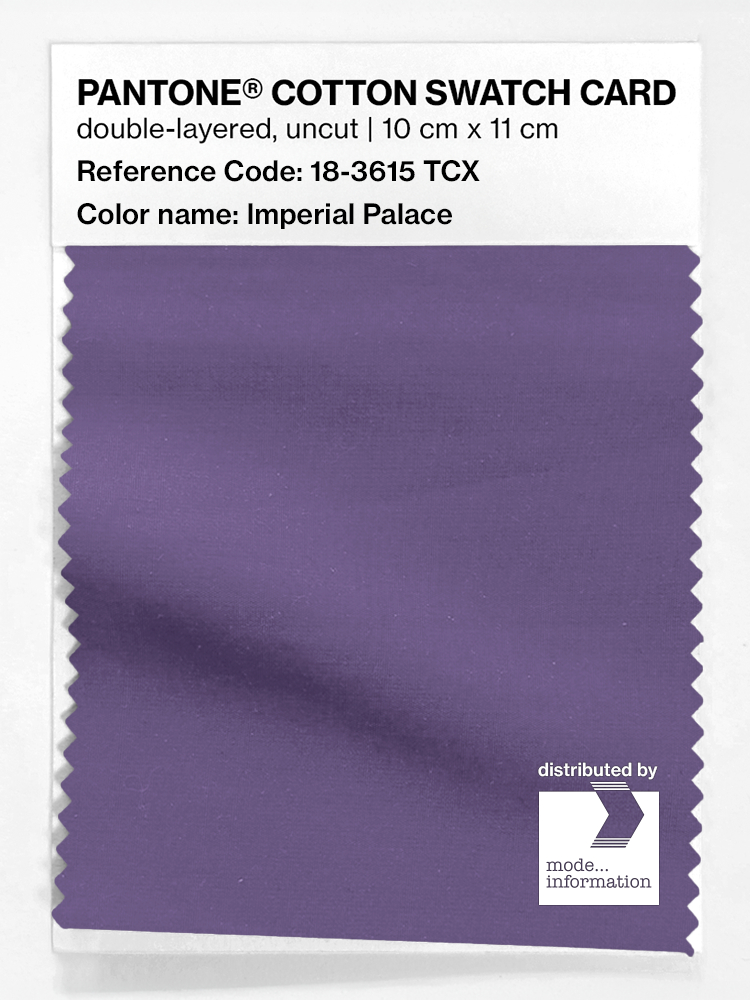Artikelbild 1 des Artikels “PANTONE® COTTON SWATCH CARD 18-3615 TCX Imperial Palace “