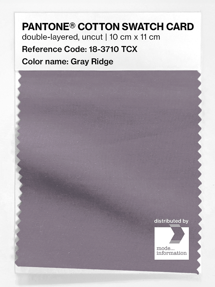 Artikelbild 1 des Artikels “PANTONE® COTTON SWATCH CARD 18-3710 TCX Gray Ridge “