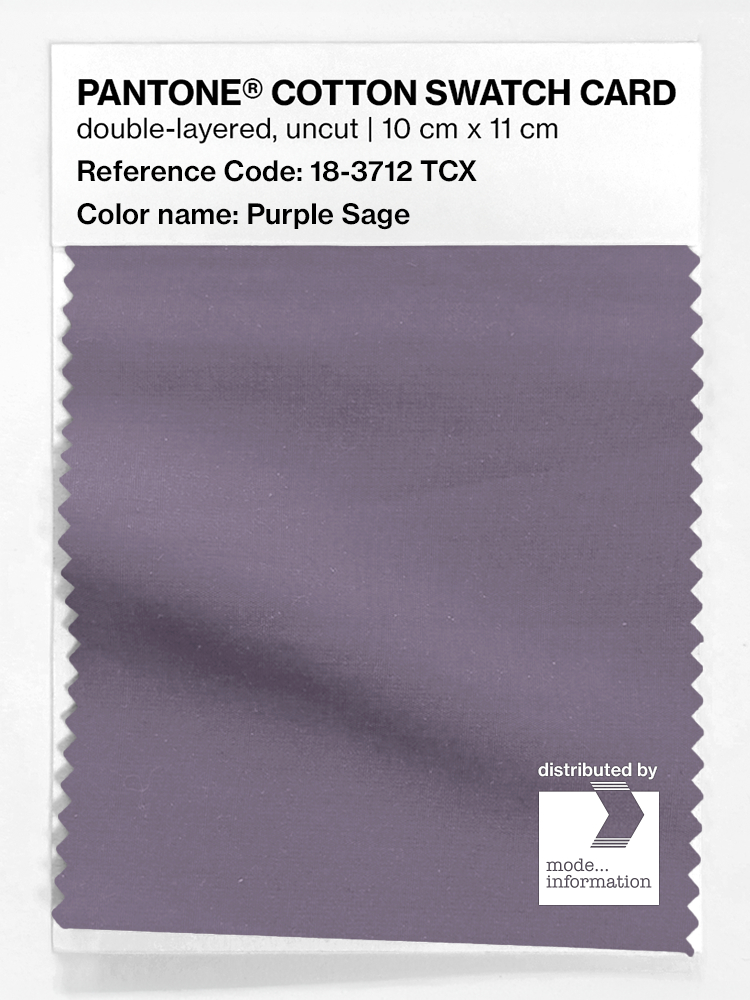 Artikelbild 1 des Artikels “PANTONE® COTTON SWATCH CARD 18-3712 TCX Purple Sage “