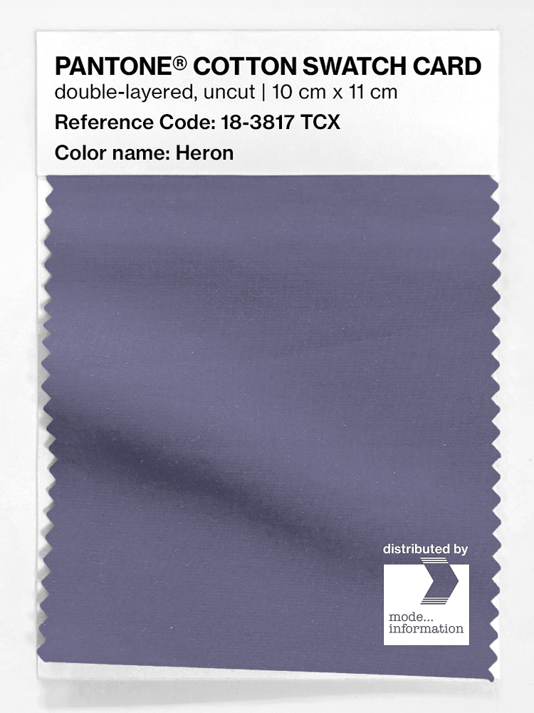 Artikelbild 1 des Artikels “PANTONE® COTTON SWATCH CARD 18-3817 TCX Heron “