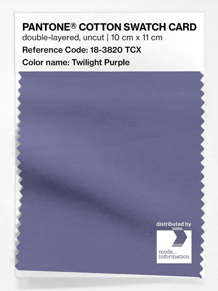 Artikelbild 1 des Artikels “PANTONE® COTTON SWATCH CARD 18-3820 TCX Twilight Purple “