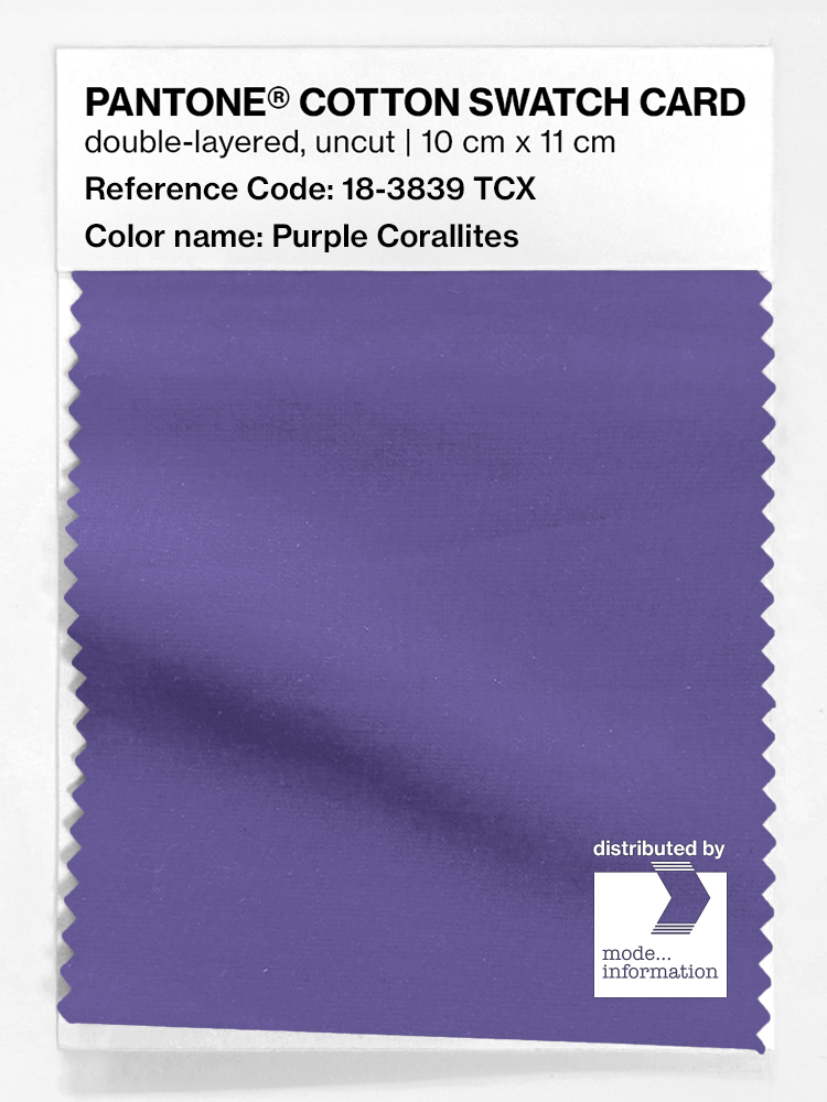 Artikelbild 1 des Artikels “PANTONE® COTTON SWATCH CARD 18-3839 TCX Purple Corallites “