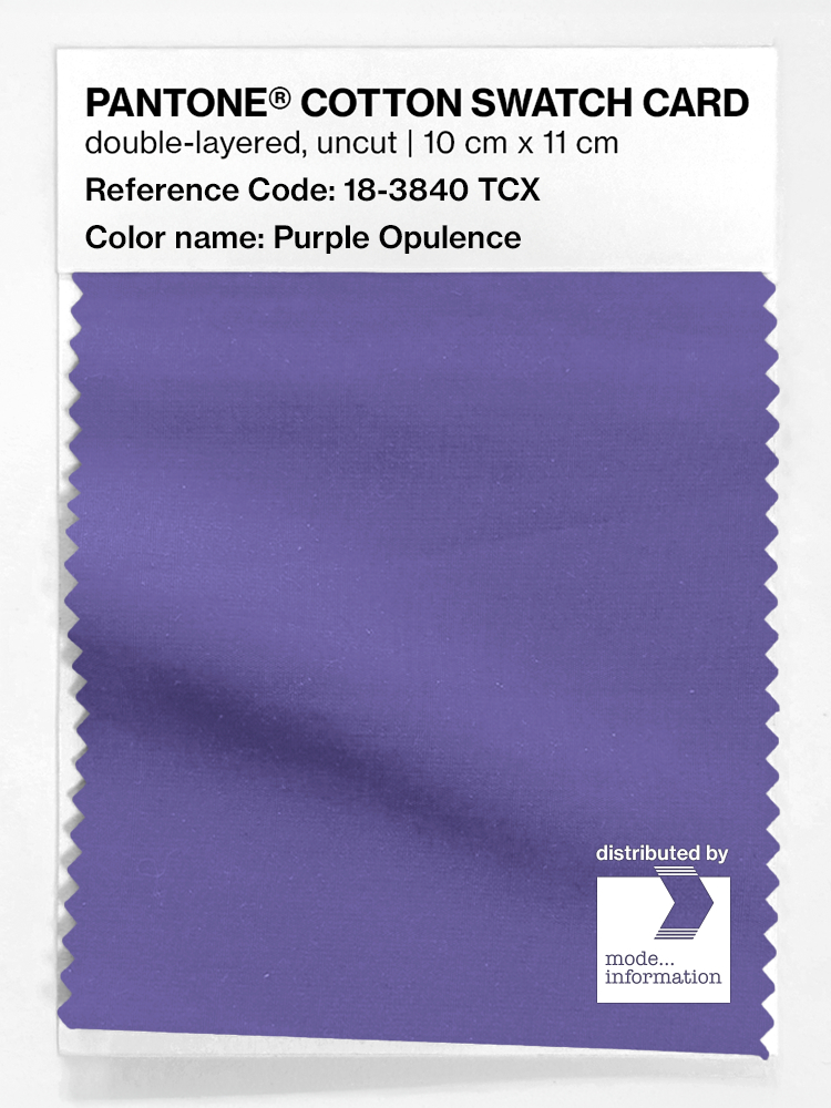 Artikelbild 1 des Artikels “PANTONE® COTTON SWATCH CARD 18-3840 TCX Purple Opulence “