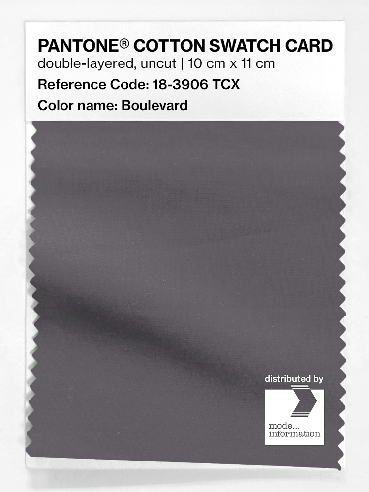 Product image 1 of the product “PANTONE® COTTON SWATCH CARD 18-3906 TCX Boulevard ”