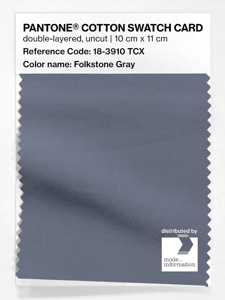 Artikelbild 1 des Artikels “PANTONE® COTTON SWATCH CARD 18-3910 TCX Folkstone Gray “