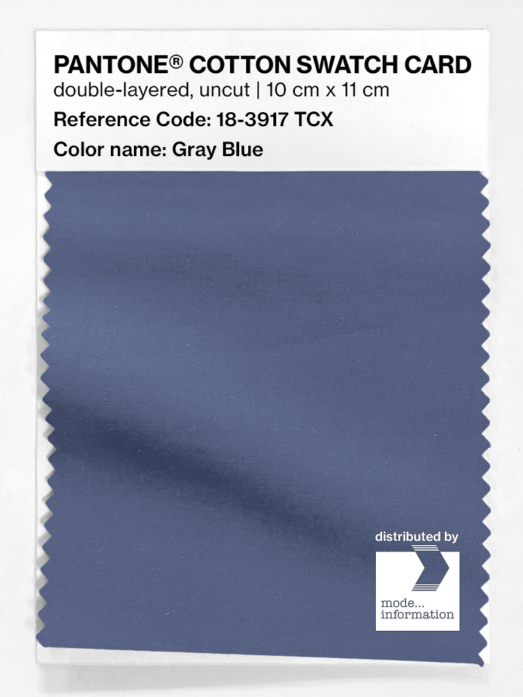 Artikelbild 1 des Artikels “PANTONE® COTTON SWATCH CARD 18-3917 TCX Gray Blue “
