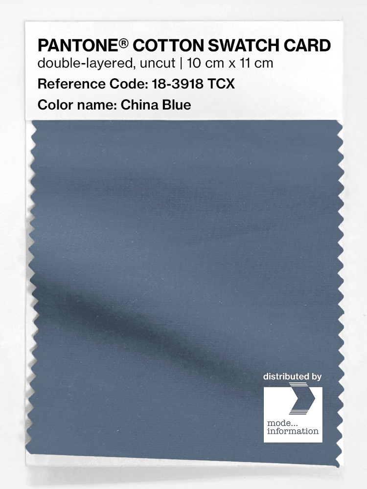 Artikelbild 1 des Artikels “PANTONE® COTTON SWATCH CARD 18-3918 TCX China Blue “