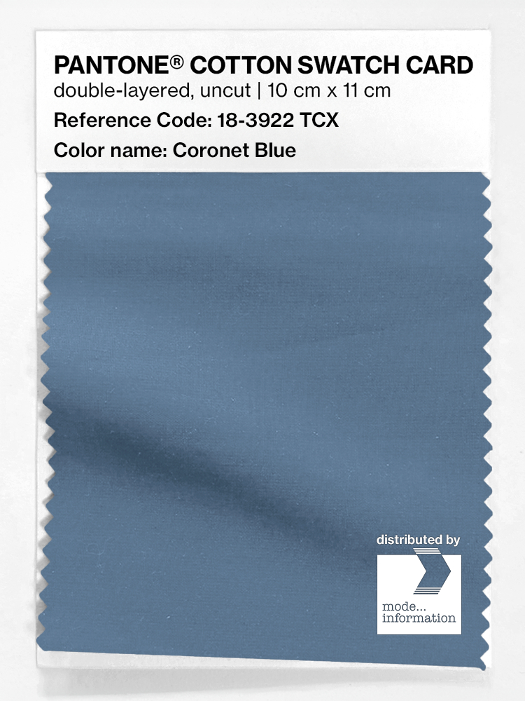 Artikelbild 1 des Artikels “PANTONE® COTTON SWATCH CARD 18-3922 TCX Coronet Blue “