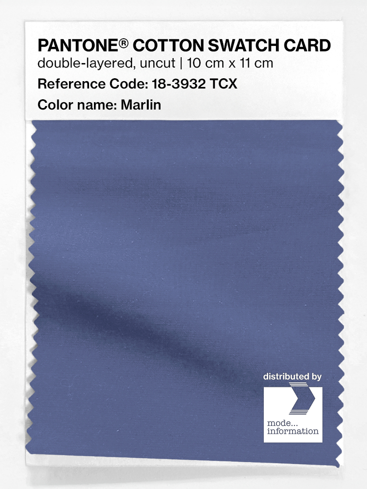 Product image 1 of the product “PANTONE® COTTON SWATCH CARD 18-3932 TCX Marlin ”
