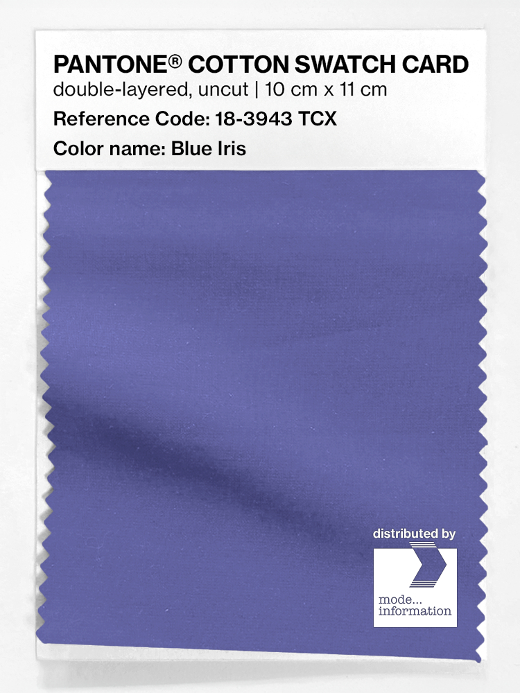 Product image 1 of the product “PANTONE® COTTON SWATCH CARD 18-3943 TCX Blue Iris ”