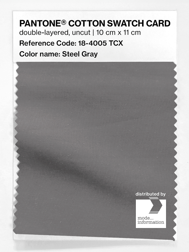 Artikelbild 1 des Artikels “PANTONE® COTTON SWATCH CARD 18-4005 TCX Steel Gray “