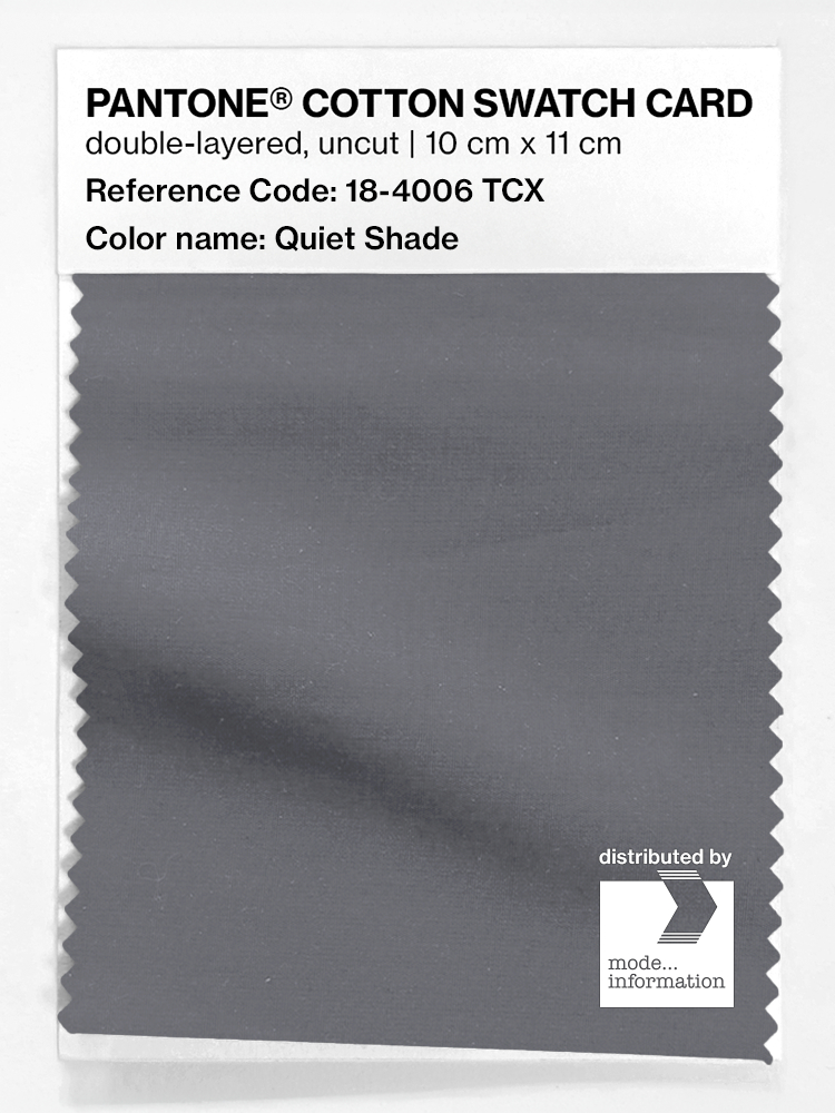 Product image 1 of the product “PANTONE® COTTON SWATCH CARD 18-4006 TCX Quiet Shade ”