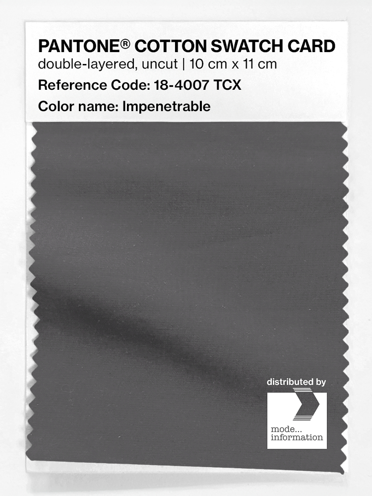 Artikelbild 1 des Artikels “PANTONE® COTTON SWATCH CARD 18-4007 TCX Impenetrable “