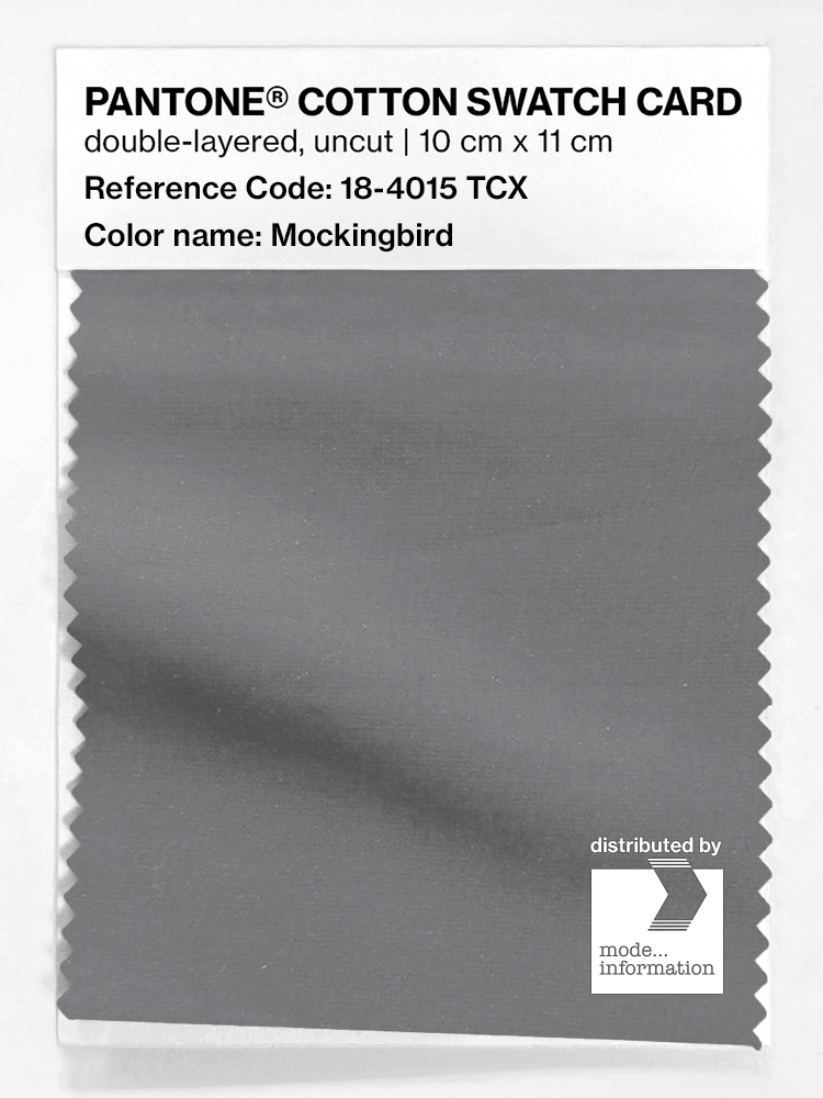 Product image 1 of the product “PANTONE® COTTON SWATCH CARD 18-4015 TCX Mockingbird ”